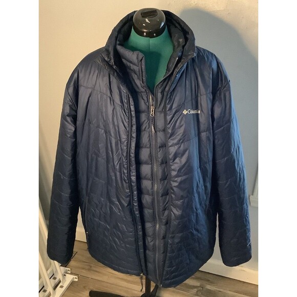 Columbia Other - Columbia Men’s Jacket And Vest Combo Omni Heat Blue Large Tall